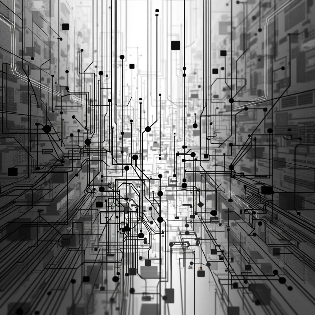 Ilustración abstracta de transformación digital