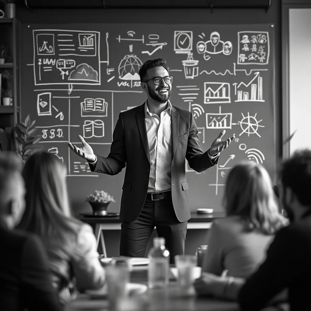 Instructor experto presentando en un taller